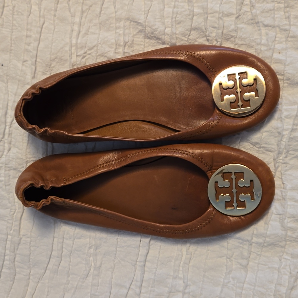 Tory Burch Brown Miller ballet flat size 8